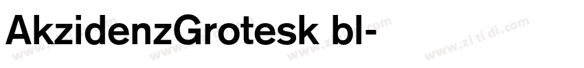 AkzidenzGrotesk bl字体转换